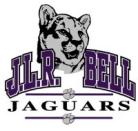 JLR Bell Jaguars Logo, with image of jaguar head
